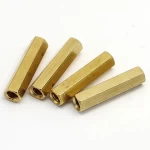 Copper Din6334 High quality brass long hex nut