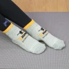 Cottom custom logo sport exercise fitness female knitted with grip yoga socks anti slip womens cotton yoga socks