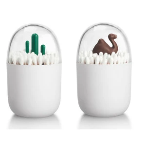 Creative cartoon animals toothpicks holder Cotton Swab Box Storage Box Organizer Cotton Bud Holder