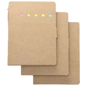 Creative Retro Kraft Paper Cover Sticky Notes Notepad Set To Do List Memo Pad