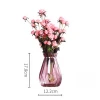Creative vintage Bohemia hand cutting mini transparent glass vase for home decoration