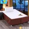 Custom bedding hotel linen bed decorative queen size 100% polyester hotel fitted bed skirt