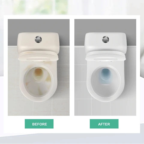Custom Biodegradable Eco-Friendly Portable Toilet Bowl Cleaning Sheet Formula Toilet Bowl Cleaners Strips