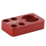 custom cnc milling parts red anodizing aluminum jack pad adapter for car