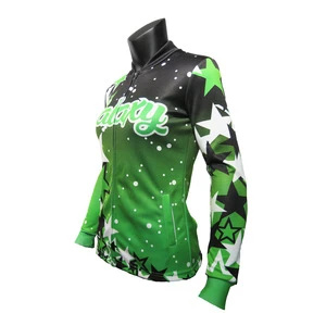 Custom design free design service high quality cheerleader jacket wholesale