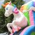 Import Custom design outdoor unicorn inflatable bouncer for kids with slide party commercial grade with digital printing from China