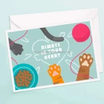 Custom Greeting Card With Envelopes Best Gifts Loss of Pet Sympathy Cards For Dogs & Cats And All Pets