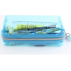 Custom High quality transparent bag pencil case for Boys and Girls