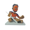 Custom hockey player bobblehead dolls wearing mask and protector kit