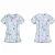 Import Custom Hospital Uniforms With Printing Pattern Medical Scrubs Tops Unisex from China