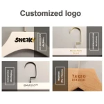 custom logo cloths clothing pants shirt solid wood hangers men suit coat luxury non slip black white wooden hangers for clothes