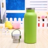 Custom logo stainless steel double wall vacuum swelling water bottle/sports vacuum sublimation gym bottle with steel lid