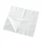 Custom logo white brown 2 ply paper Napkins  classic size paper dinner napkins