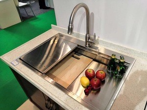 custom made kitchen design handmade custom size single bowl kitchen sink with accessories
