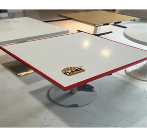 Custom-made modern restaurant artificial stone dining table for food