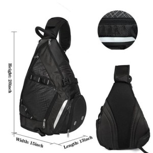 Custom Men Sling Bag Women Lightweight Crossbody Backpack with Shoe Pocket