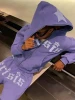 Custom Top Tier Heavyweight Full Zip Hoodie with Puff Embroidery and Rhinestone Print Oversized Style