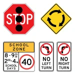Custom Traffic Sign reflective caution warning traffic aluminum road safety stop street signs boards manufacturing