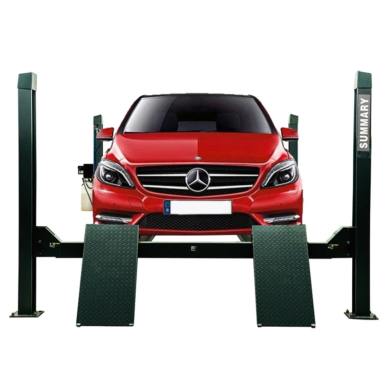 Custom vehicle lifting equipment ground electric hydraulic vertical 4 post car lift for home garages
