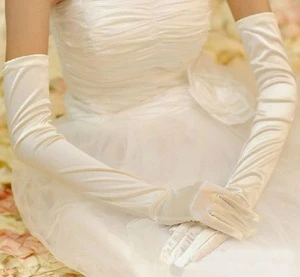 Custom Wedding Black Lace Gloves