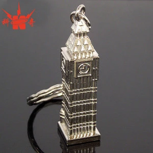 Customized big ben model keychain for souvenir