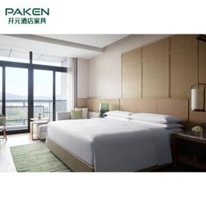 Customized commercial modern 5 star bangkok hotel bedroom furniture set
