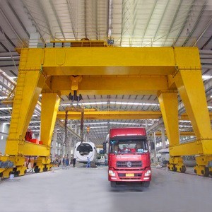 Customized design 20 ton 30 ton 60 ton double girder gantry crane with mobile trolley