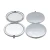 Import Customized Fashion Portable 70mm Compact folding metal stainless steel Pocket Mirrors from China