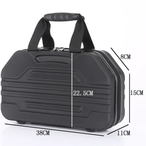 Customized logo shockproof portable protective storage hard tool case with zipper