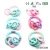Customized silicone bead teething bracelet wooden baby teether