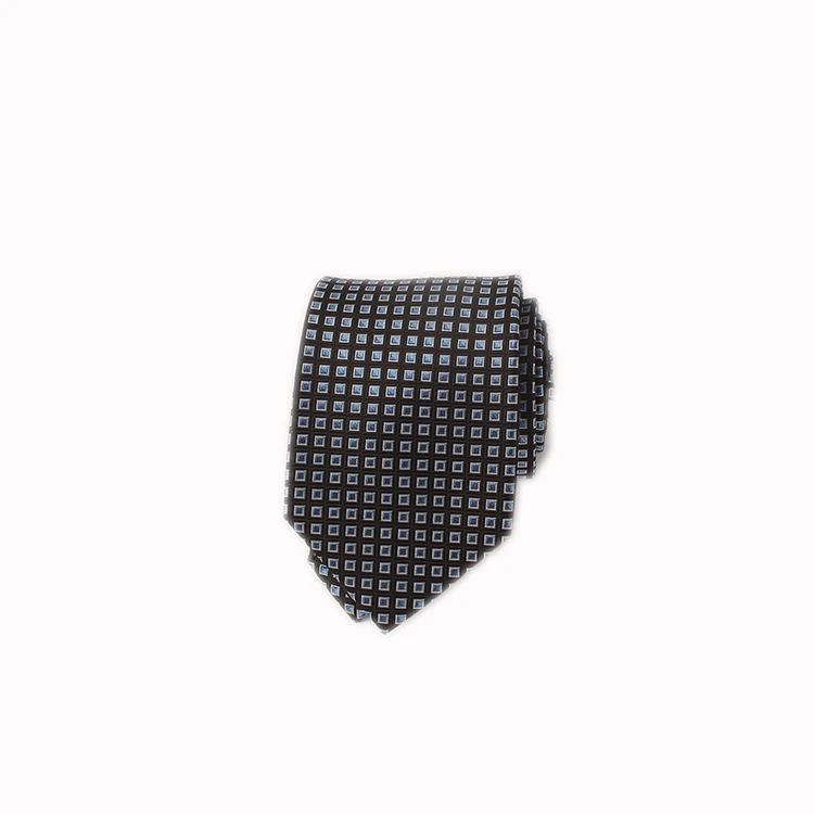 Dacheng In 2020 Fashion  Men&#x27;s Classical Black Check Cravate Jacquard Woven Ties