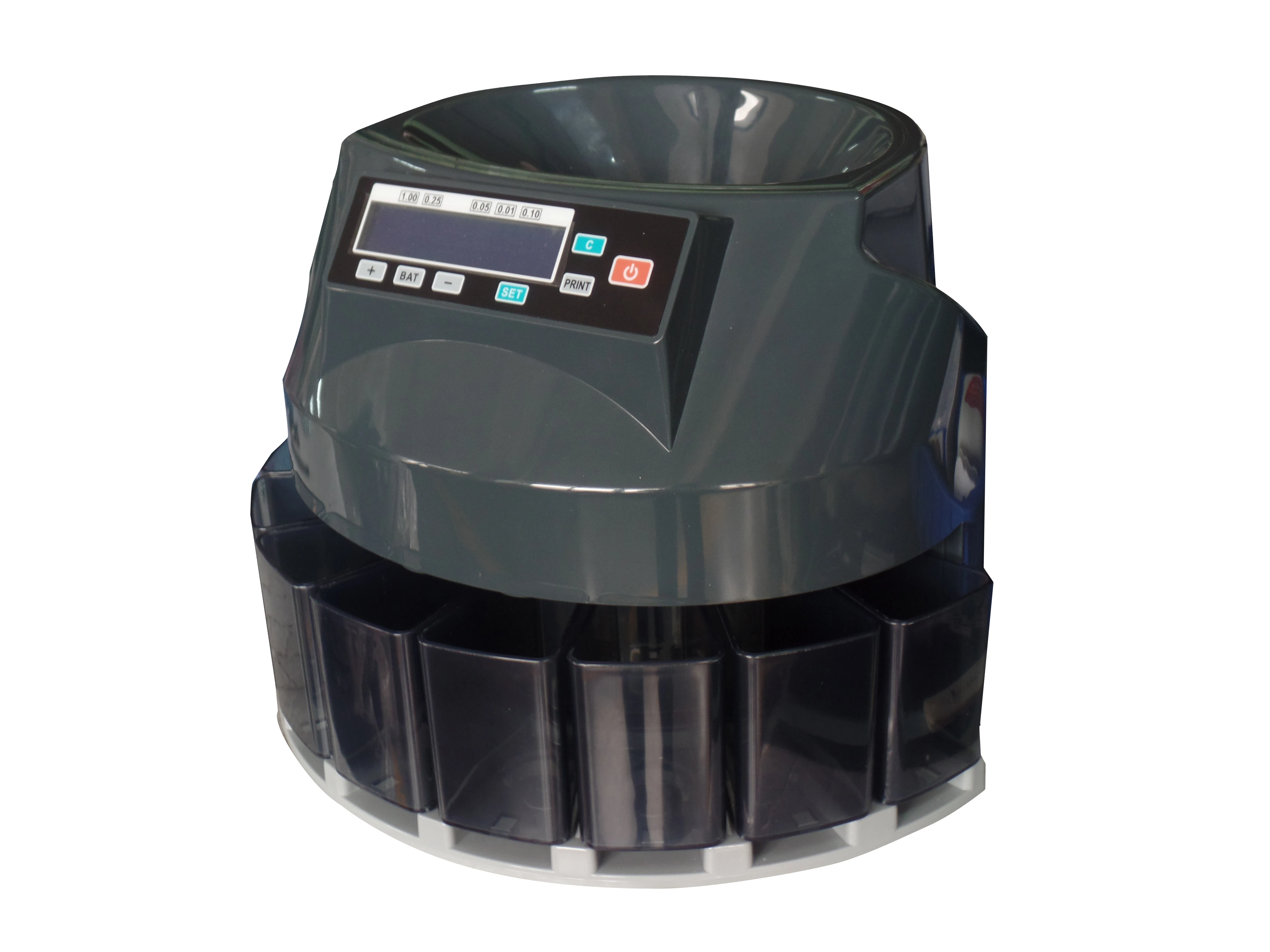 DB360LCD automatic coin counter,sorter,optional coin tubes and printer