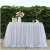 Import Decoration Accessories tutu banquet  table skirt design wedding table skirt from China
