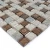 Import Decorative 3D marble glass Mosaic Tiles for Bathroom from China