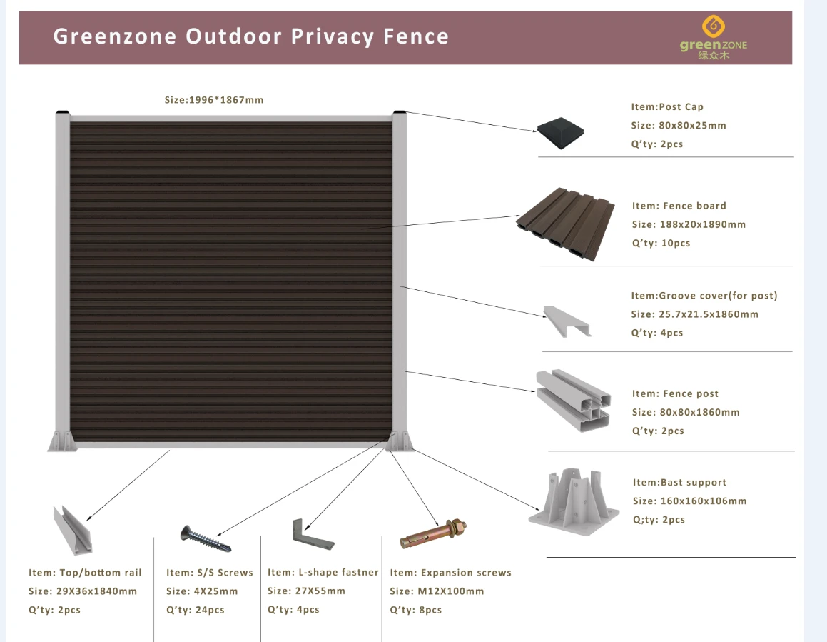 decorative fencing pvc fence privacy garden fencing