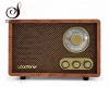 Desonic AM/FM Hi-Fi bt Radio Vintage wooden Radio W/ Built-in Speaker Treble&Bass Control