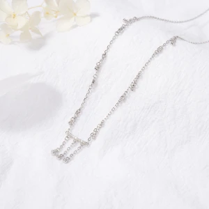 Diamond 14 karat gold filled jewelry accessories natural beaded bar designer crystal gemstone body necklace