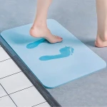 Diatomite Foot Pad Water Absorbing Bath Pad Diatomaceous Earth Absorbent Fast Drying Bath Mat Non-slip Antibacterial Bath Mats