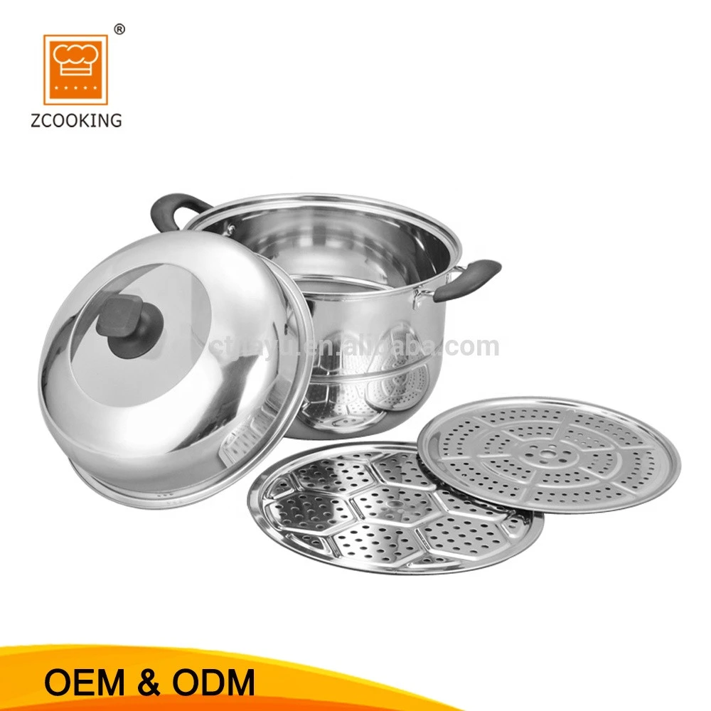 Different Size Chinese Stainless Steel Food Steamer Pot