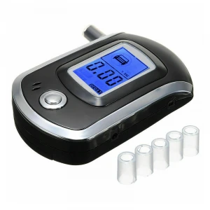 Digital Electronic Alcohol Meter Alcohol Tester with with Mouthpiece Breathalyer