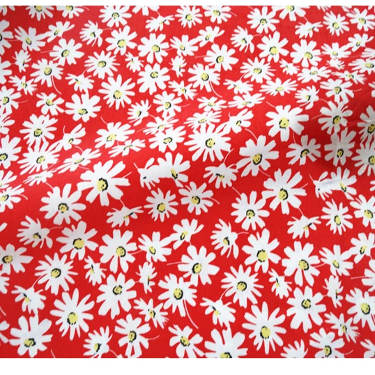 digital printing in cotton fabric 100% cotton Little Flower printed fabric