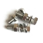 din304 316 stainless steel a2 a4 fasteners hex bolt and nut set with washer