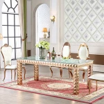 Dining wrought iron table and chairs and dining room set