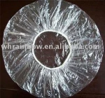 disposable waterproof PE plastic shower cap for hotel guest