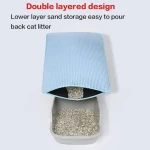 Double layer EVA anti slip cat litter pad Pet litter basin sand filter pad Durable and scratch resistant cat control sand pad