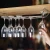 Import Double Row Hooks Hold 2-8 Cups Stainless Steel Wine Glass Hanger Under Cupboard Cup Holder from China