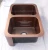 Import Double Section Farmhouse Copper Kitchen Sink Plain Copper Antique Front Apron Under Mount Kitchen Sink from China