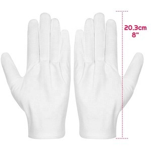 Dry Hands Archival Cleaning Jewelry Silver Inspectionil Household String Knit Work Cotton Gloves