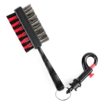 Dual Bristles Ultrafine Fiber Golf Club Brush Golf Groove Cleaning Brush