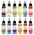 Dynamic Temporary Airbrush Tattoo Ink Set Colors for Wireless Tattoo Machine Kit Wholesale with Stencils